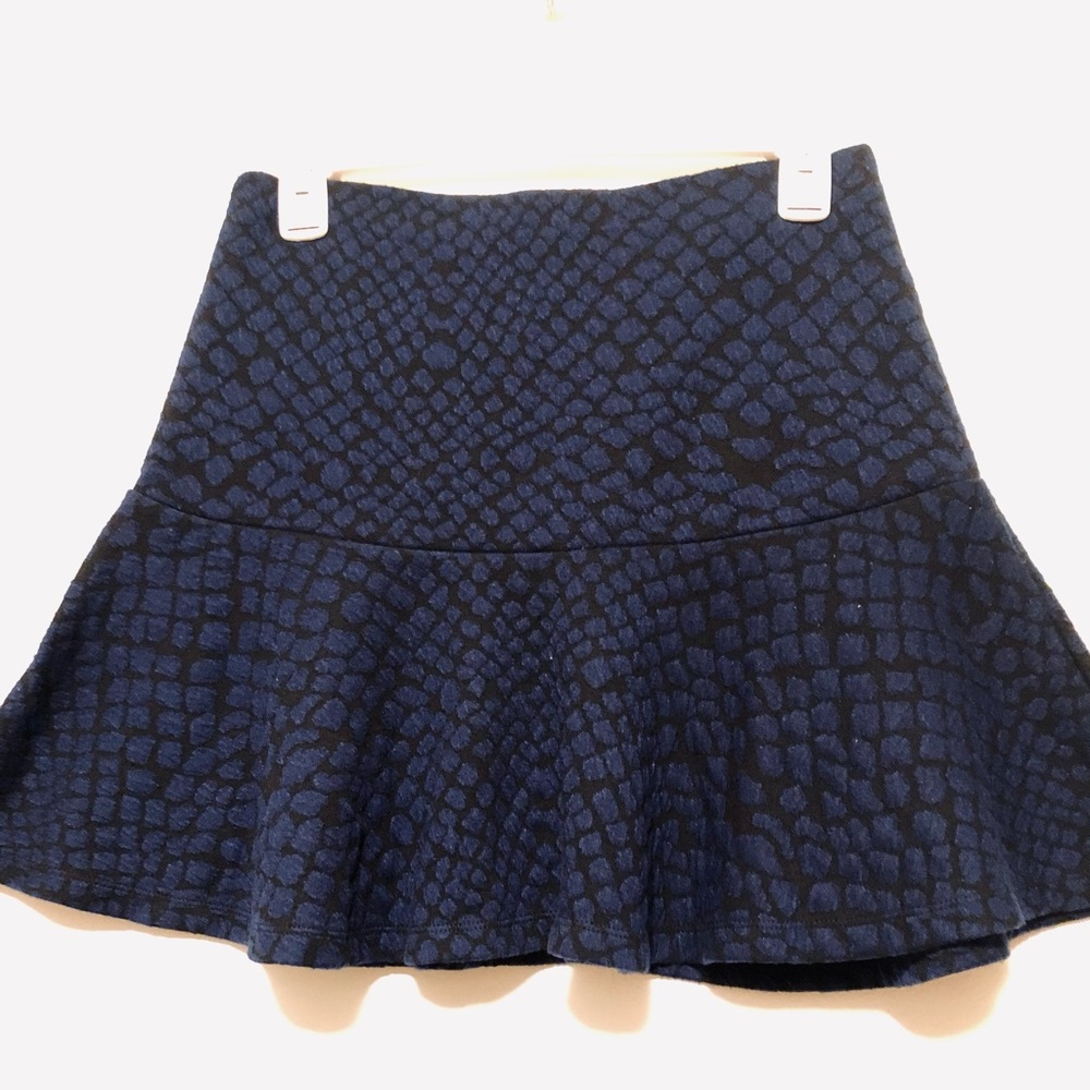 Dark blue skater skirt